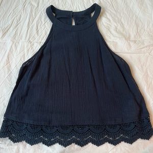 Navy Blue Abercrombie & Fitch Top